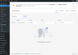 Page screenshot: Tutor LMS → Quiz Attempts