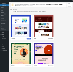 Page screenshot: Tutor LMS → Themes New
