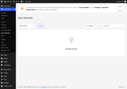 Page screenshot: Tutor LMS &rarr; Quiz Attempts