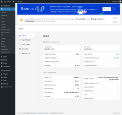 Page screenshot: Tutor LMS &rarr; Tools