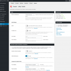 Page screenshot: Tweakr &rarr; System