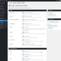Page screenshot: Tweakr