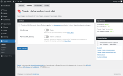 Page screenshot: Tweakr &rarr; Sitemap
