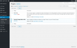 Page screenshot: Plugins ‹ Test site — WordPress