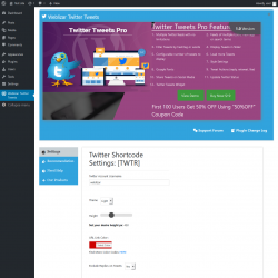 Page screenshot: Weblizar Twitter Tweets