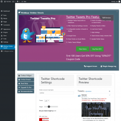 Page screenshot: Weblizar Twitter Tweets