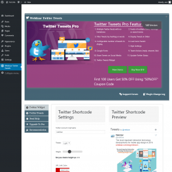 Page screenshot: Weblizar Twitter Tweets
