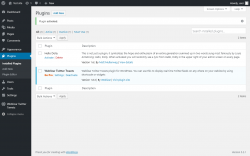 Page screenshot: Plugins &lsaquo; Test site &mdash; WordPress