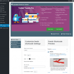 Page screenshot: Customize Feeds for Twitter