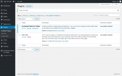Page screenshot: Plugins &lsaquo; Test site &mdash; WordPress