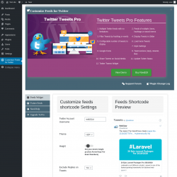 Page screenshot: Customize Feeds for Twitter
