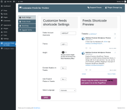 Page screenshot: Customize Feeds for Twitter