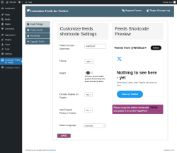 Page screenshot: Customize Feeds for Twitter