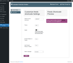 Page screenshot: Customize Feeds for Twitter