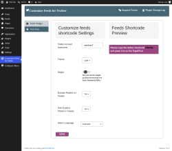 Page screenshot: Customize Feeds for Twitter
