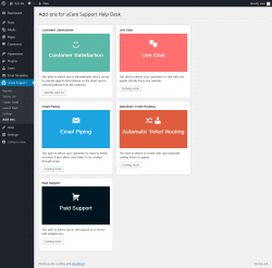 Page screenshot: uCare Support &rarr; Add-ons