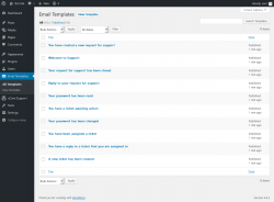 Page screenshot: Email Templates