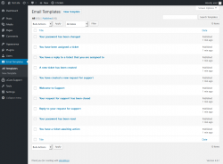 Page screenshot: Email Templates