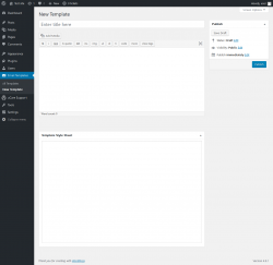 Page screenshot: Email Templates &rarr; New Template