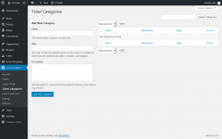 Page screenshot: uCare Support &rarr; Ticket Categories