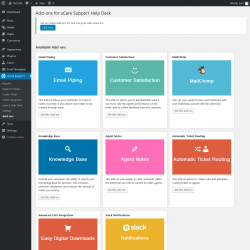 Page screenshot: uCare Support &rarr; Add-ons