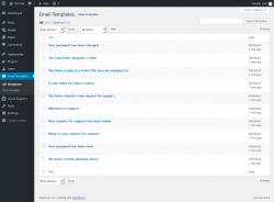 Page screenshot: Email Templates