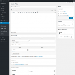 Page screenshot: uCare Support &rarr; Create Ticket