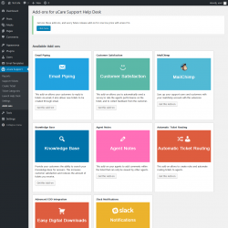 Page screenshot: uCare Support &rarr; Add-ons