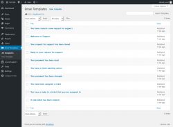 Page screenshot: Email Templates