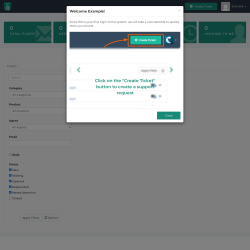 Page screenshot: uCare Support &rarr; Support Tickets