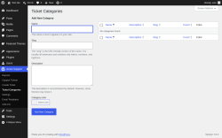 Page screenshot: uCare Support &rarr; Ticket Categories