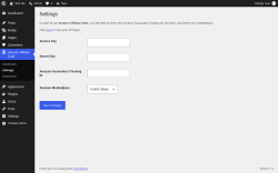 Page screenshot: Amazon Affiliate Suite &rarr; Settings
