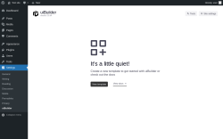 Page screenshot: Settings → uiBuilder