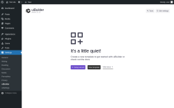 Page screenshot: Settings → uiBuilder