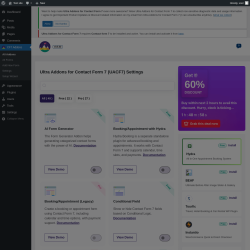 Page screenshot: CF7 Addons