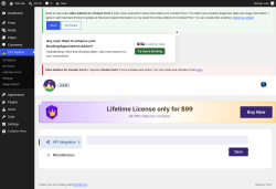 Page screenshot: CF7 Addons &rarr; Settings
