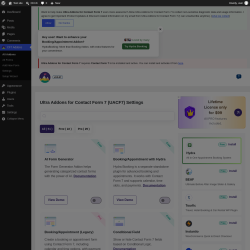 Page screenshot: CF7 Addons