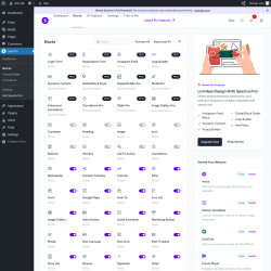 Page screenshot: Spectra → Blocks
