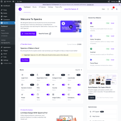 Page screenshot: Spectra