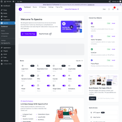 Page screenshot: Spectra