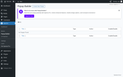 Page screenshot: Spectra &rarr; Popup Builder