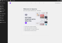 Page screenshot: Spectra Onboarding &lsaquo; Test site &mdash; WordPress