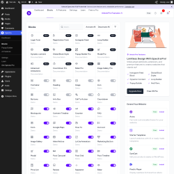 Page screenshot: Spectra &rarr; Blocks