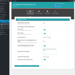 Page screenshot: Ultimate Author Box Lite