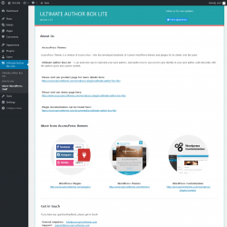 Page screenshot: Ultimate Author Box Lite &rarr; More WordPress Stuff