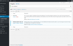 Page screenshot: Plugins &lsaquo; Test site &mdash; WordPress