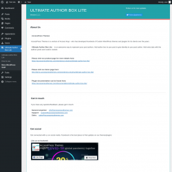 Page screenshot: Ultimate Author Box Lite &rarr; More WordPress Stuff