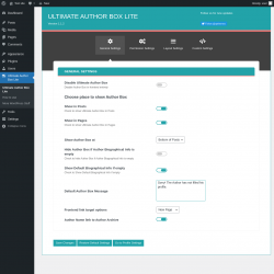 Page screenshot: Ultimate Author Box Lite