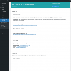 Page screenshot: Ultimate Author Box Lite &rarr; More WordPress Stuff