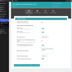 Page screenshot: Ultimate Author Box Lite